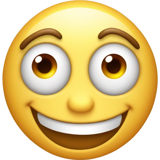 happy emoji with bulging eyes and a smile, with red cheeks emoji