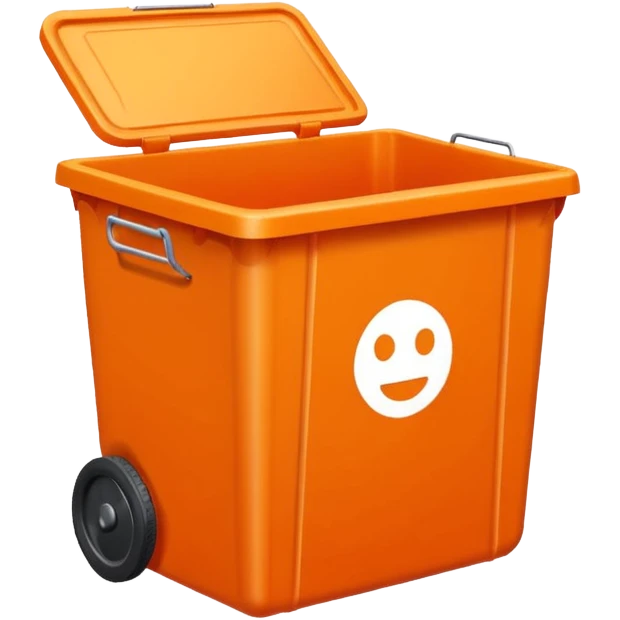 orange bin emoji