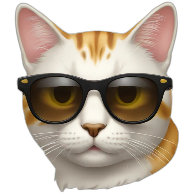 Cat with sunglasses emoji