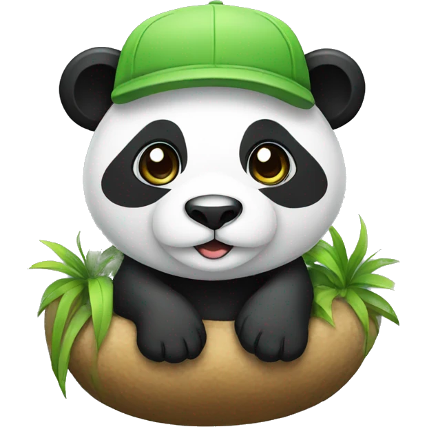 Panda cap emoji