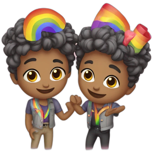 lgbt party emoji