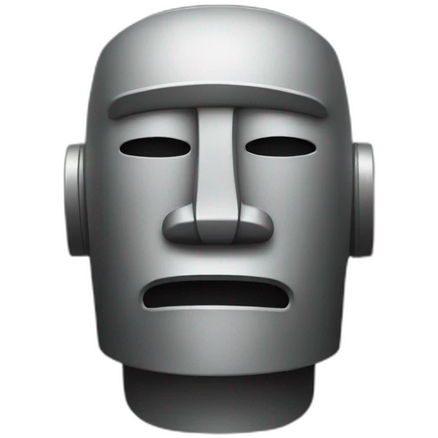Moai robot Emoji emoji