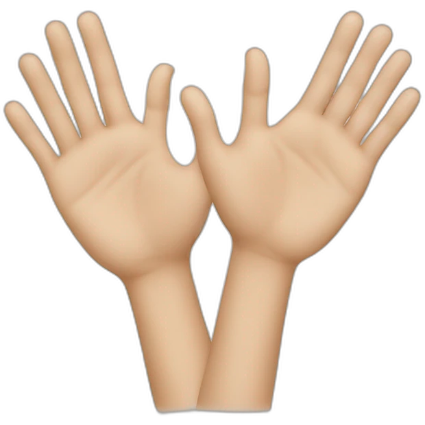 hands doing rectangle shape emoji