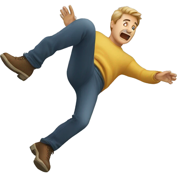 man falling down emoji