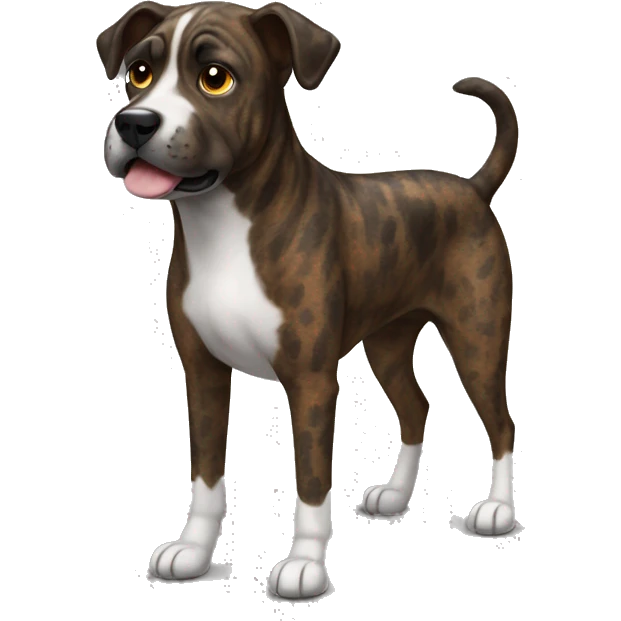 Brindle dog emoji