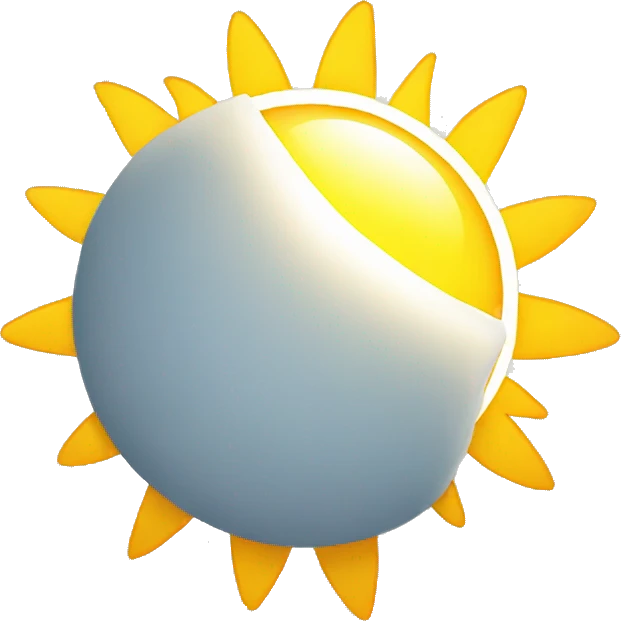 sunlight with sun rays emoji