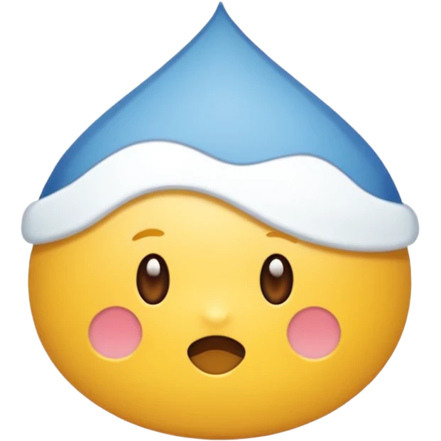 하늘색 지붕에 벽이 흰색인 집 emoji