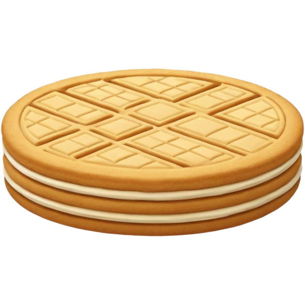 Vanilla wafer cookie emoji