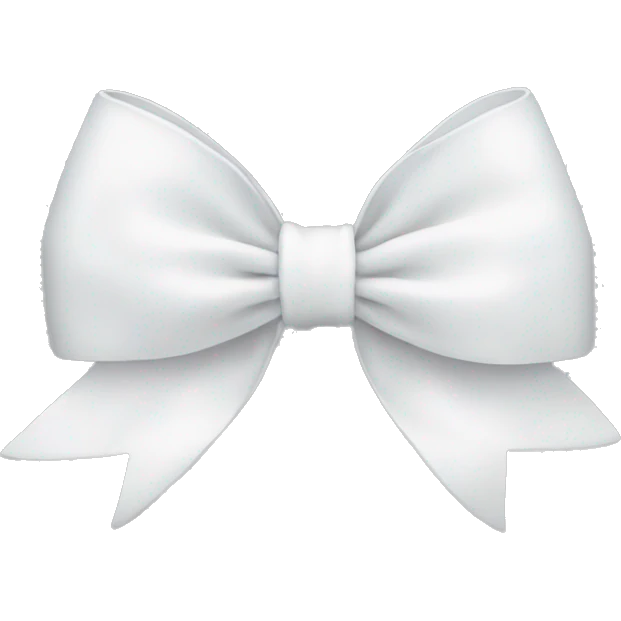 White bow emoji
