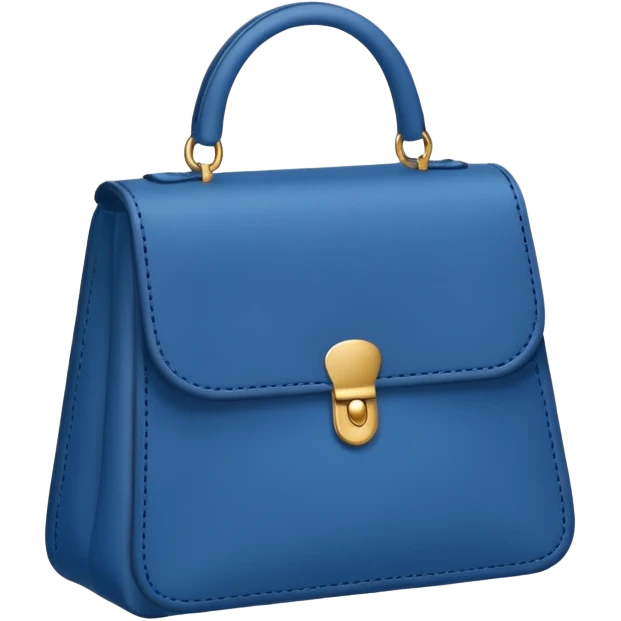 Prussian blue bag emoji
