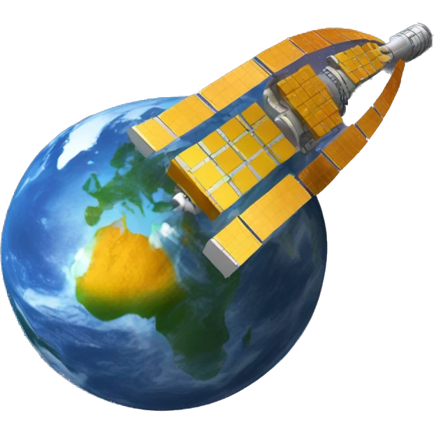 Software code as a satellite emoji