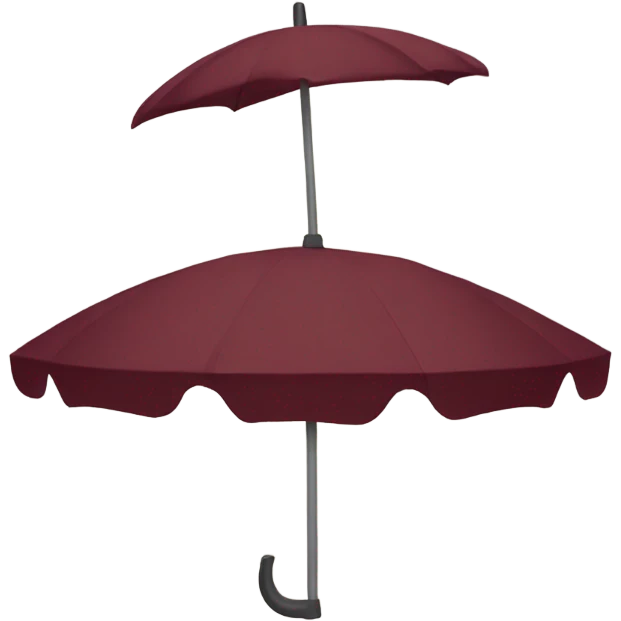 burgundy ⛱️ emoji