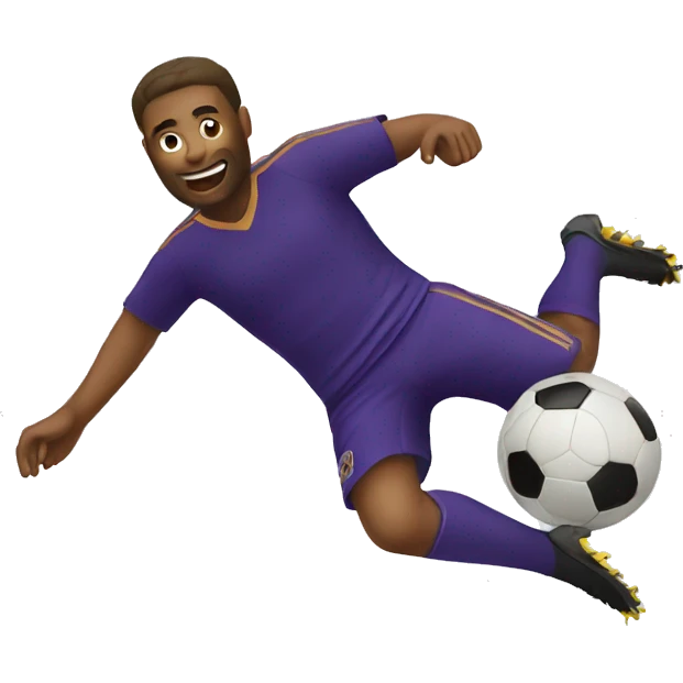sliding tackle soccer emoji
