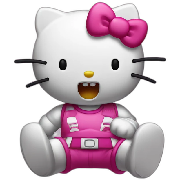 brutal pumped up hello kitty emoji
