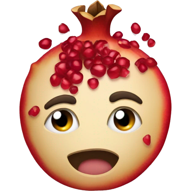 A pomegranate  emoji