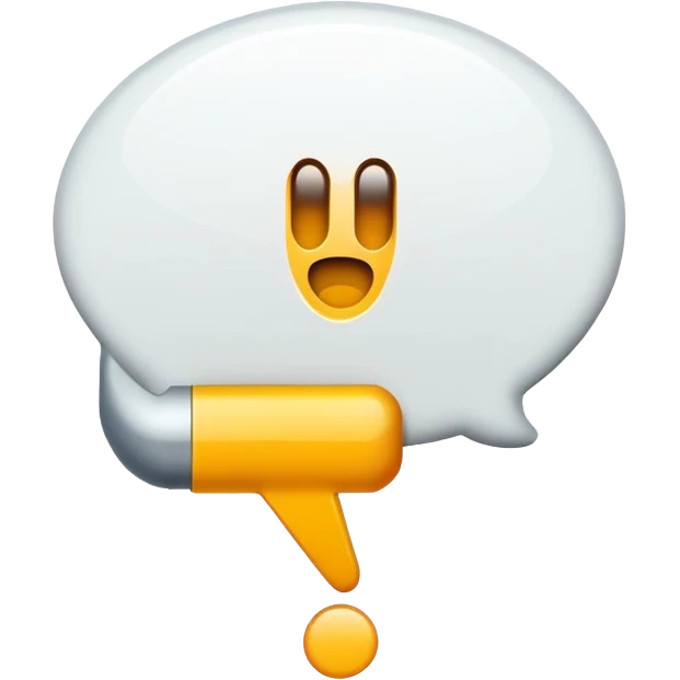 exclamation mark in a speech bubble emoji