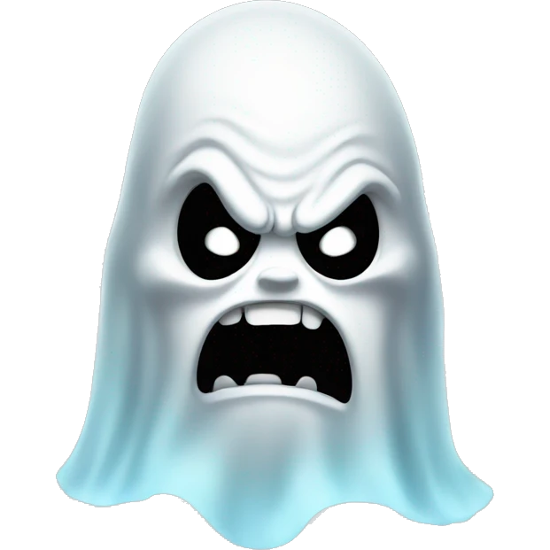 Angry ghost emoji
