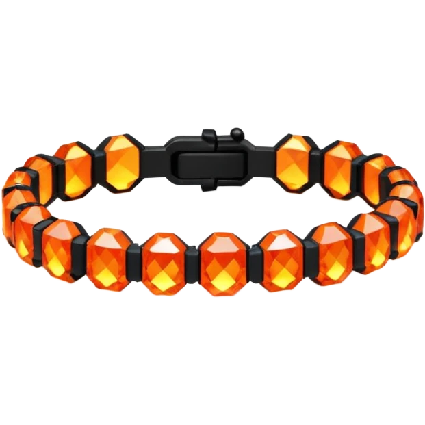 low poly fire bracelet gems emoji