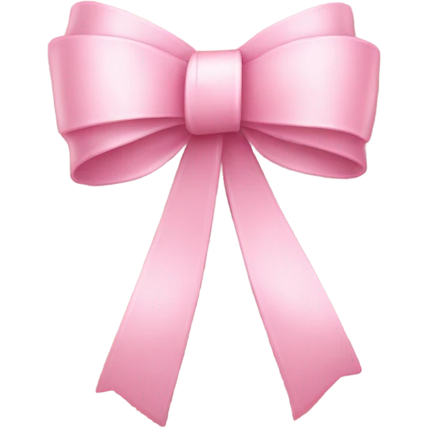 light pink ribbon bow emoji