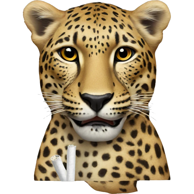Leopard cigarette emoji