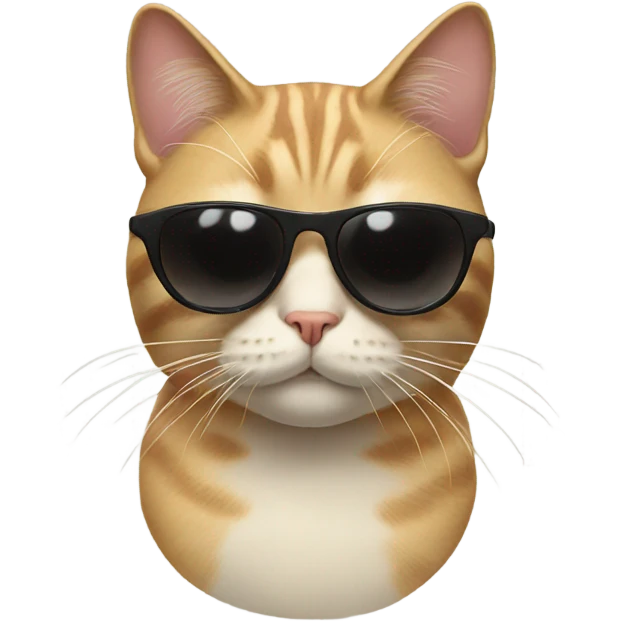 Cat with sunglasses emoji