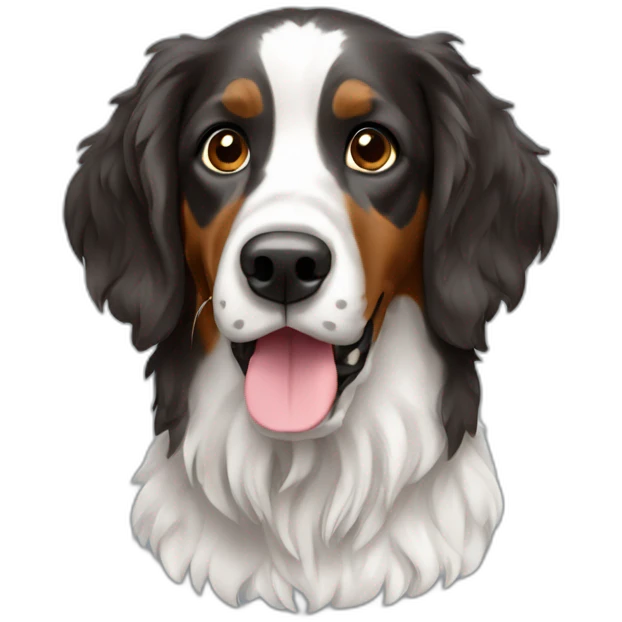 Setter anglais tricolor emoji