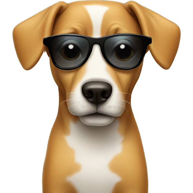 Dog with sunglasses  emoji