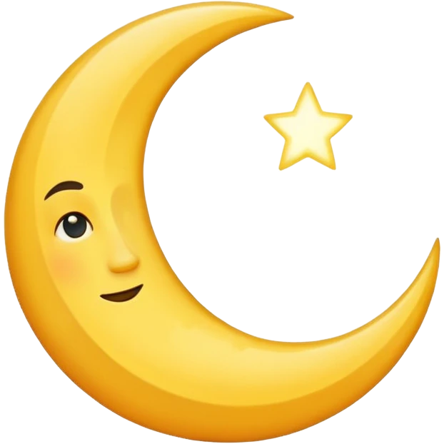 half moon. emoji