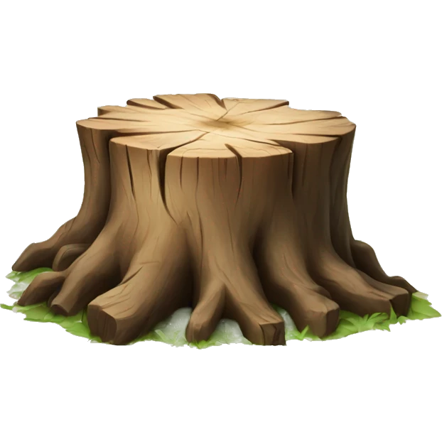 tree stump emoji
