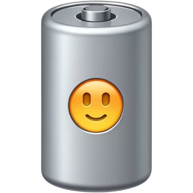 realistic small battery emoji