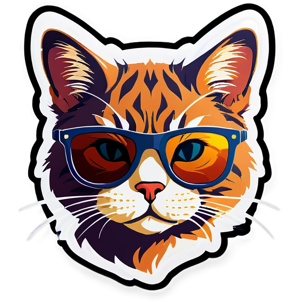 Cat with sunglasses emoji