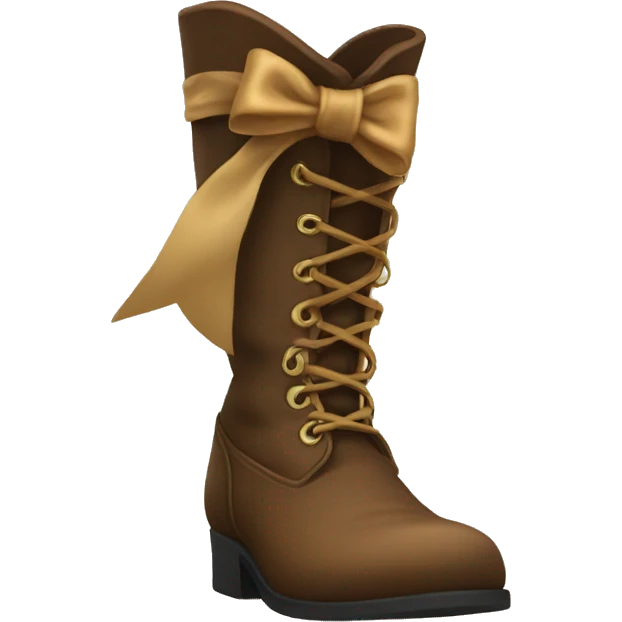 Boots with a bow emoji