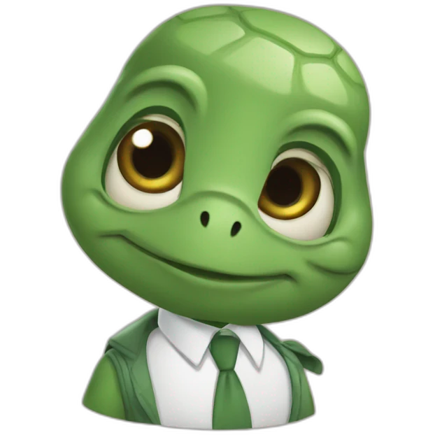 turtle as a school Teacher emoji