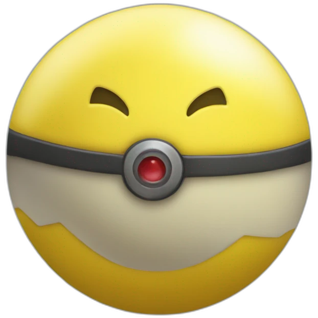 Yellow Poké ball emoji