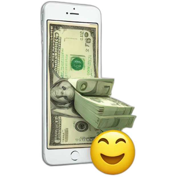 iPhone and Money emoji