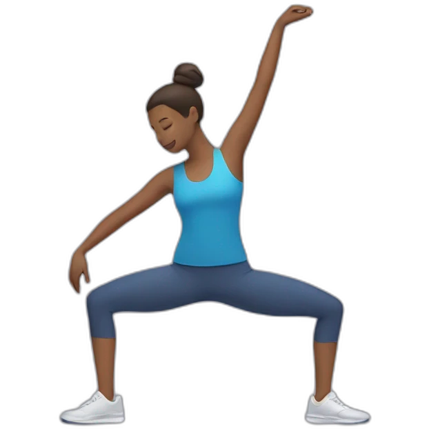 person stretching emoji