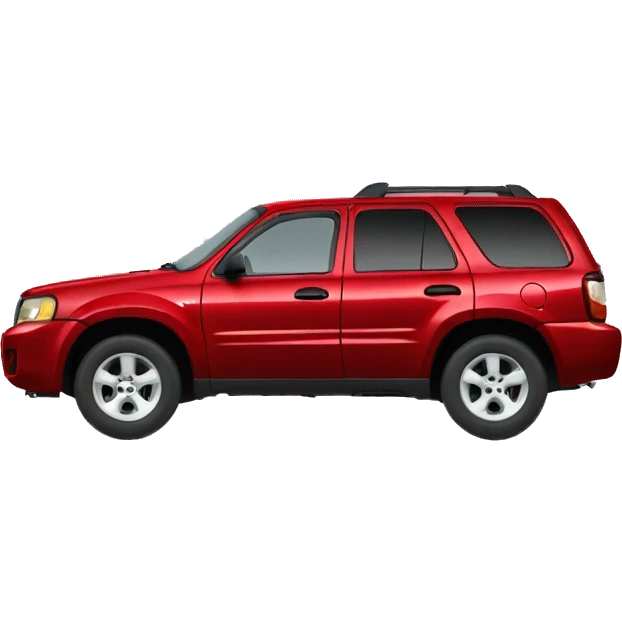 red mazda tribute close 2001 close front  emoji
