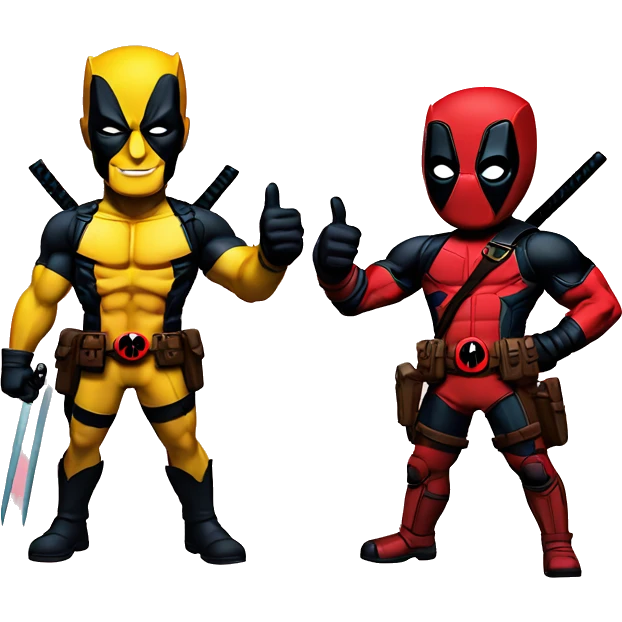 Deadpool and wolverine thumbs up emoji