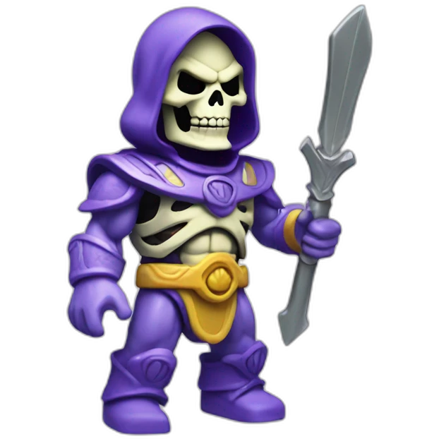 skeletor toy figure emoji