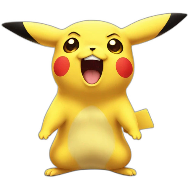 pikachu scared emoji