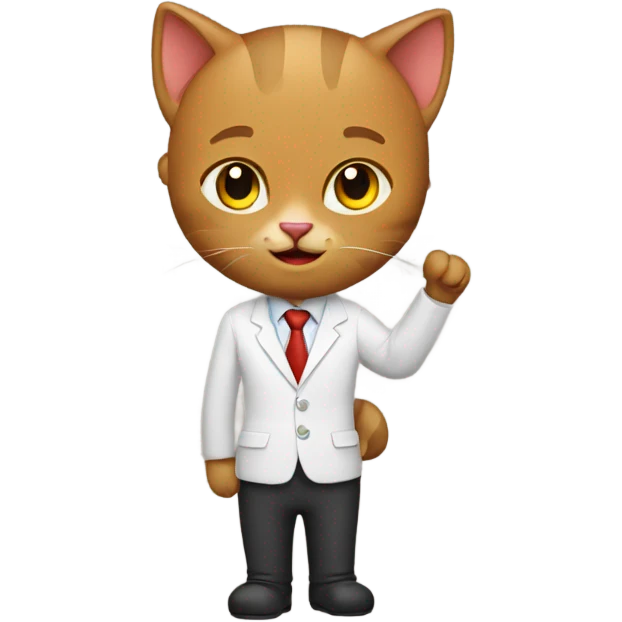 cat teacher emoji