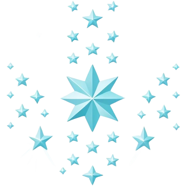 Flat, minimal sparkles arranged in a simple, balanced composition. The sparkles have clean geometric shapes, with small four-point stars and subtle dots in a monochromatic or soft pastel palette. No gradients, no shadows, perfect for a modern and minimal design. emoji