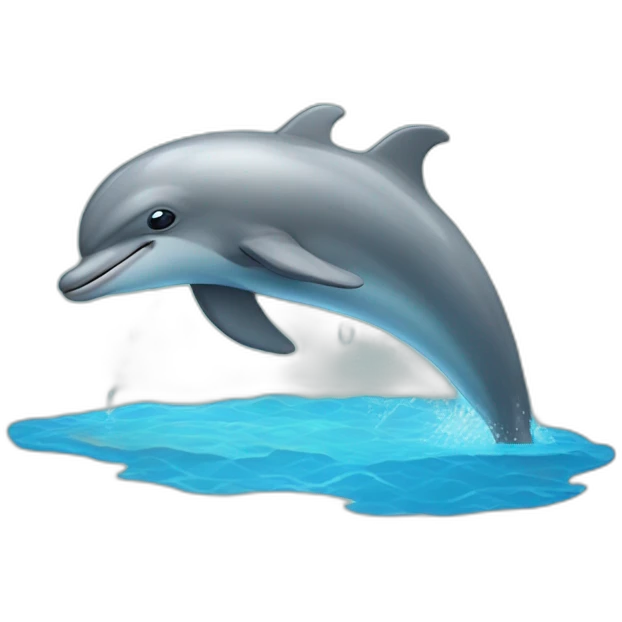 Furry dolphin emoji