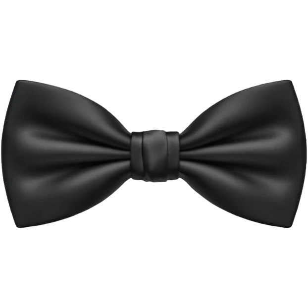 blakc bow tie  emoji