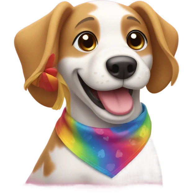 gay dog emoji