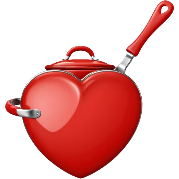 Valentine cookware heart shaped  emoji