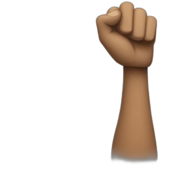 single warrior arm up emoji