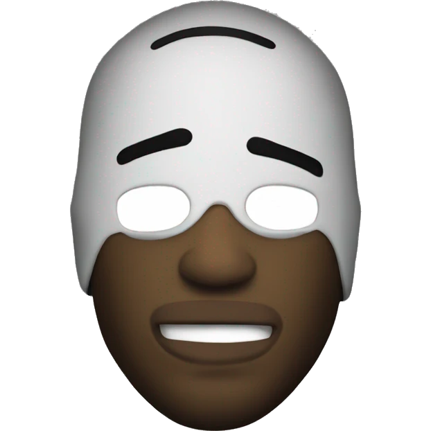 muscle man ski mask emoji