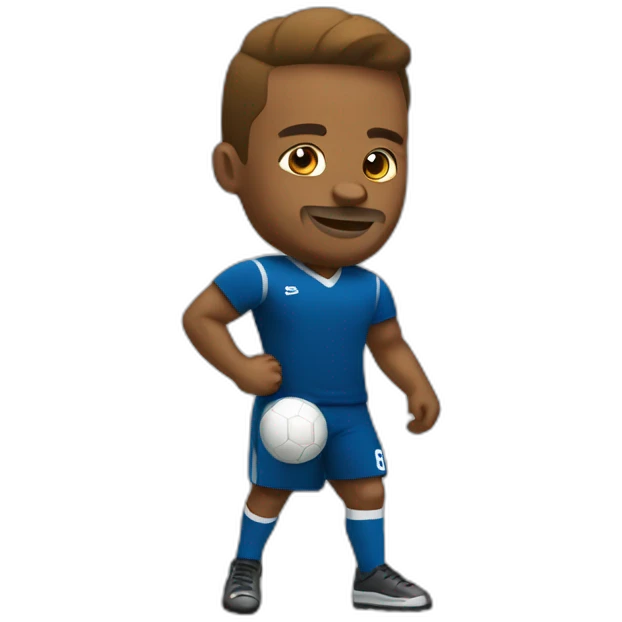 street fotball player emoji
