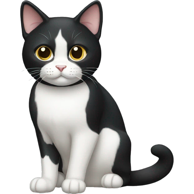 Tuxedo Cat Breed Full Body emoji